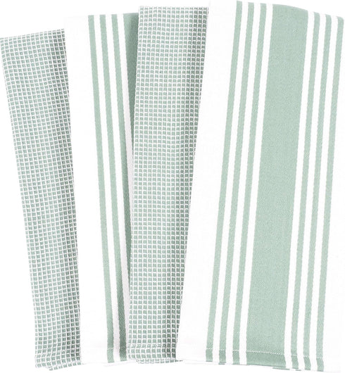 KAF Home Kitchen Towels, Set of 4 Absorbent, Durable and Soft Towels - Perfect for Kitchen Messes and Drying Dishes, 18