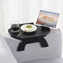 BLUEWEST Octagonal Sofa Tray Table, 12 x 9 x 5 inches, Black