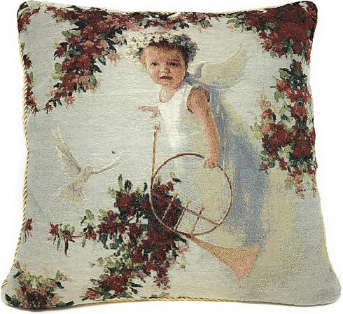 Tache Cupid's Horn Throw Pillow Cushion Cover, 1 Piece, 18 X 18 Inch