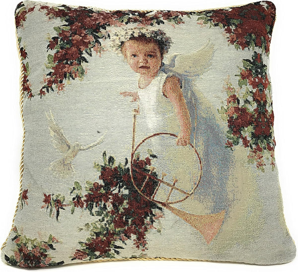 Tache Cupid's Horn Throw Pillow Cushion Cover, 1 Piece, 18 X 18 Inch