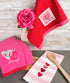 DII Valentine's Day Collection Kitchen Dishtowel Set, 3 Piece, 18x28, Embellished Hearts