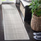 SAFAVIEH Bermuda Collection Runner Rug 2' x 6', Ivory & Light Grey, Non-Shedding, Machine Washable Indoor/Outdoor