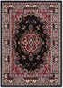 Home Dynamix Premium Sakarya Traditional Medallion Area Rug, Black, 21"x35"