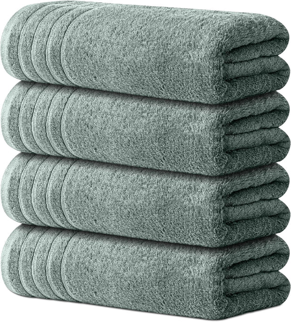 Avalon Towels Bath Towels Set of 4, Size 30 x 60 Inches