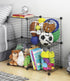 Whitmor Storage Cubes - Stackable Interlocking Wire Shelves - Black (Set of 4)
