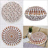 22" Indian Consigners Floor Cushion Covers Round Mandala Ombre Zipped Ottoman Cover