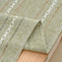 2471 Inches Rectangular Coffee Table Covers for Living Room Striped Embroidered Tablecloth Linen Coffee Table Cloth