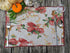 Tache Spring Placemats Set of 4 Floral Sweet Red Roses Birds Shabby Chic Vintage Tapestry Kitchen Dining Linens