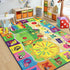 Chicrug Educational 3x5 Kids Area Rug for Playroom, TPR Non Slip Kids