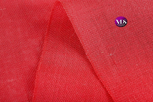 Pack 5, 100% 12X108 Inch)(Red) VDS of Burlap Table Runner Natural Jute Rustic Hessian Table Cloth Centrepiece