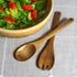Acacia Wood Salad Serving Set, Spoon and Fork for Serving and Tossing Salad