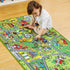 12 Set 3+, JOYIN Carpet Playmat w/ Cars Pull-Back Vehicle for Kids Age Jumbo Play Room Rug, City Pretending Play