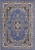 Home Dynamix Premium Sakarya Traditional Medallion Border Area Rug, Country Blue, 3'7"x5'2" Rectangle