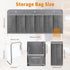 6 RVZONE RV Shoe Pockets Large Pockets Heavy Hanging Bedside Storage Organizer with Sturdy Hooks Storage Pockets Hangs
