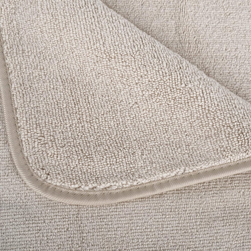 60 30 Set, 6 POLYTE Oversize, x in., Quick Dry Lint Free Microfiber Bath Towel Piece (Beige)