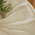 HLC.ME Abbey Faux Linen Textured Semi Sheer Curtains, 2 Panels for Office & Living Room, Beige
