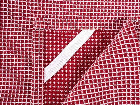 KAF Home Kitchen Towels, Set of 4 Absorbent and Durable, 18 x 28 Inches, Perfect for Drying Dishes - Wine