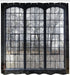 Ambesonne Industrial Shower Curtain, Old Large Window with Broken Panes, 69" W x 70" L, Green White