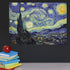 Palace Learning The Starry Night 1889 by Vincent Van Gogh, Fine Art Poster Wall Art Print, Laminated