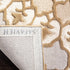 SAFAVIEH Bellagio Collection Accent Rug, 2' x 3', Handmade Medallion Wool, Ivory & Dark Beige