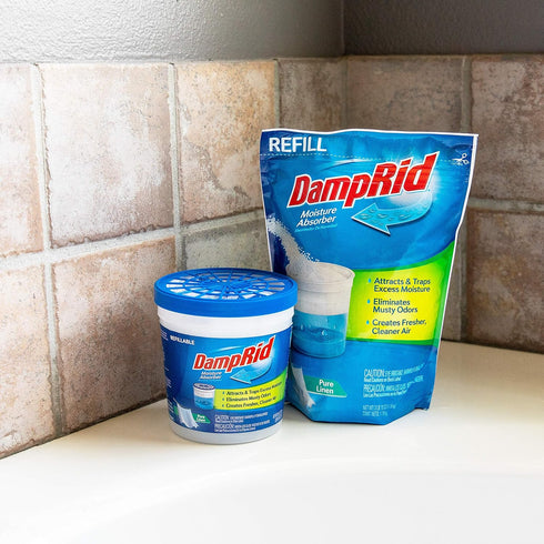 DampRid Pure Linen Moisture Absorber - 42 oz. Refill Bag, Attracts & Traps Moisture for Fresher, Cleaner Air