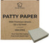 Kitchen Geeks Hamburger Patty Paper - 1000 Wax Paper 5.5 x 5.5 Inch Square Sheets for Burger Press Maker
