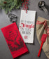DII Holiday Collection Vintage Print Dishtowel Set, 18x28, Christmas Stag, 3 Piece for Kitchen Use