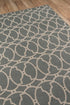 Momeni Rugs , Baja Collection Contemporary Indoor & Outdoor Area Rug, Easy to Clean, UV protected & Fade Resistant, 1'8" x 3'7", Grey by Momeni