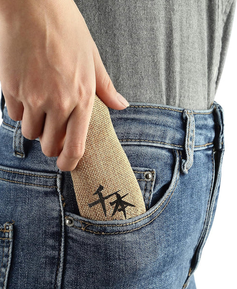SENBON 440A Stainless Steel Ultra Sharp Pocket Folding Japanese Peeling Utility Knife, Natural Olive Handle