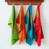 12 Pack 100% 16x28 COTTON CRAFT Salsa Stripe Kitchen Towels - Cotton Tea Dish Towels - Absorbent Reusable Low Lint