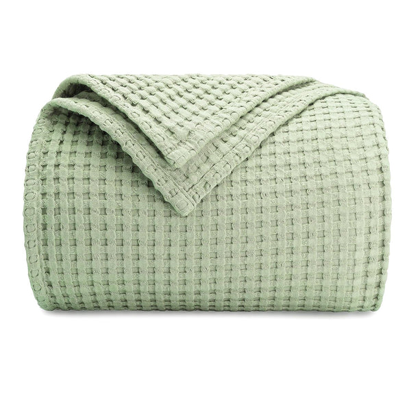Comfy Cubs Waffle Blanket Twin, 90" x 66" - 100% Cotton Lightweight