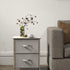2 Simple Houseware Tier Night Stands Dresser for Bedroom Organizer Drawer Storage Tower, Grey