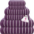 CASA COPENHAGEN Ecstatic 6 Pieces Towel Set- Dark Purple, 600 GSM 2
