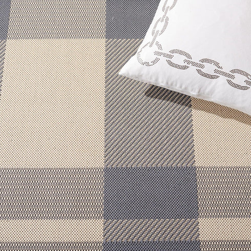 SAFAVIEH Courtyard Collection Accent Rug 2' x 3'7", Grey & Bone, Indoor/Outdoor Washable for High Traffic Areas