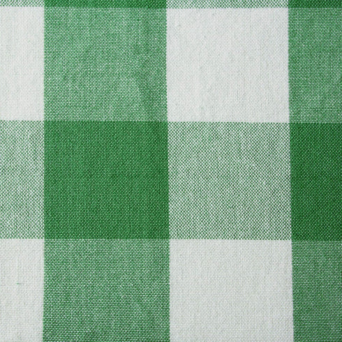 DII Buffalo Check Collection Classic Farmhouse Table Runner, 14x72, Green & White