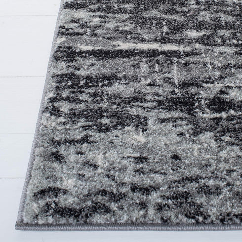 2'2" 7' EVK272G SAFAVIEH Evoke Collection x Ivory/Dark Grey Modern Abstract Non-Shedding Entryway Foyer Living Room