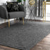 nuLOOM 2' x 3' Hand Braided Indoor/Outdoor Area Rug, Pet-Friendly, Weather Resistant, High Traffic, Wynn Charcoal