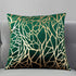 TAOSON Pack of 2 Irregular Abstract Lines Geometric Throw Pillow Cases - 18 x 18 Inches, Green and Gold