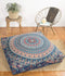 Popular Handicrafts Floor Pillow Cushion Cover - Hippie Mandala Square Ottoman Indian