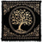 Indian Consigners Altar Cloth, 18" Square Celtic Tree of Life Wica Spread Decor for Tarot Witchery