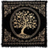 Indian Consigners Altar Cloth, 18" Square Celtic Tree of Life Wica Spread Decor for Tarot Witchery