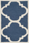 SAFAVIEH Cambridge Collection Handmade Moroccan Trellis Accent Rug, 2' x 3', Navy/Ivory CAM140G