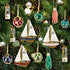SAILINGSTORY 2" Glass Fishing Float Buoy Nautical Beach Ornaments Set of 6 Coastal Decorative Balls for Centerpiece
