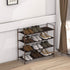 4-Tier Simple Houseware Shoe Rack Storage Organizer, Bronze