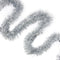 Allgala Silver Tinsel Garland, 50 Feet Christmas Metallic Foil Decoration for Holiday Tree, Wall, Home Office Event