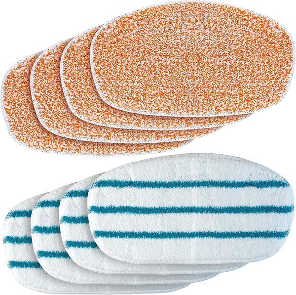BlueStars 8 Packs PurSteam ThermaPro 10-in-1 Steam Mop Washable Reusable Pads for ThermaPro 211