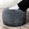 Fur Ottoman Stool Unstuffed Footstool Cover Floor Pouf NO Filler Foot Rest