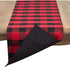 SARO LIFESTYLE Nautica Collection Buffalo Plaid Runner, 16" x 120", Cotton and Poly Blend, Red