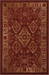 Maples Rugs Georgina Traditional Kitchen Rugs - Non Skid Accent Area Carpet - 2'6 x 3'10 - Red/Gold