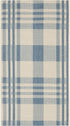 SAFAVIEH Courtyard Collection Accent Rug, 2' x 3'7", Beige & Blue, Indoor/Outdoor, Washable, High Traffic Areas